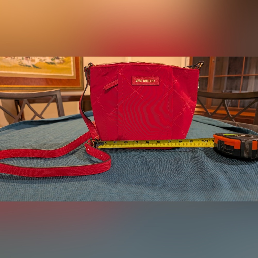 Vera Bradley Preppy Poly Red Crossbody Bag